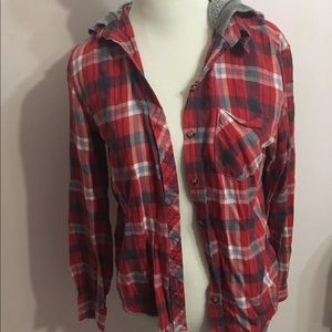 PacSun Flannel with Hood